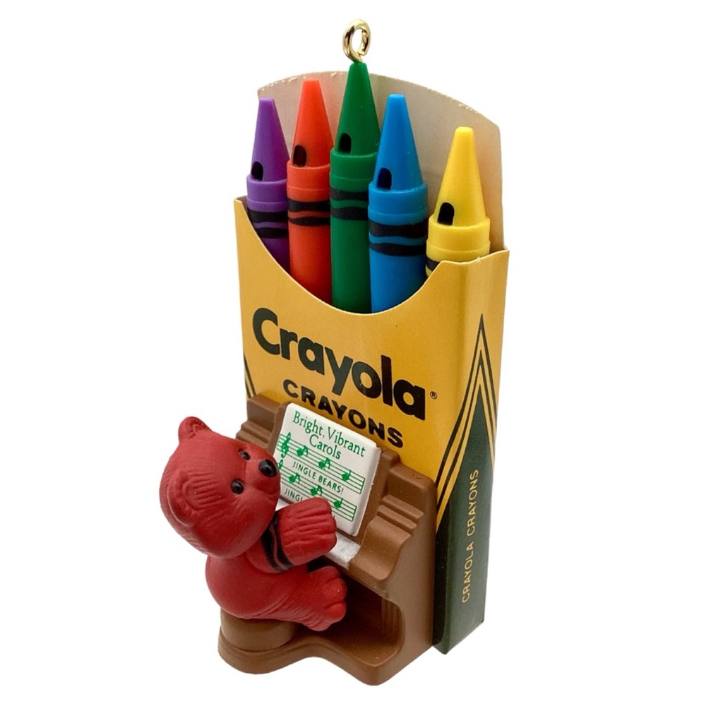 Hallmark Crayola 1991 “Bright, Vibrant Carols” Christmas Ornament
